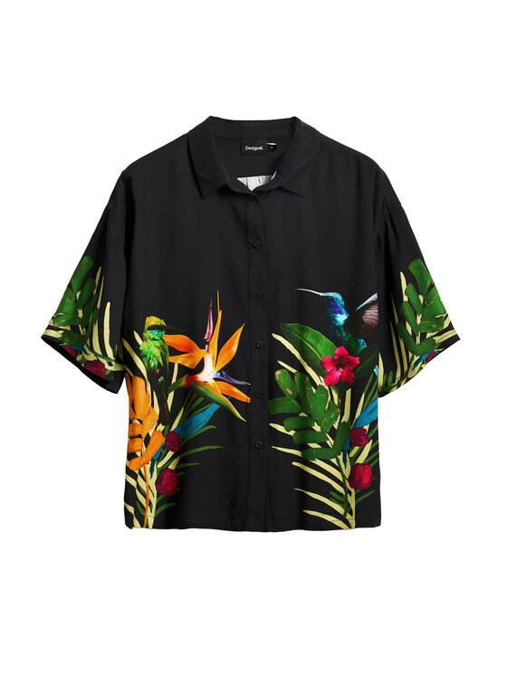 Női Ing Desigual, Méret: L, Fekete, Artemisa 25SWCW39