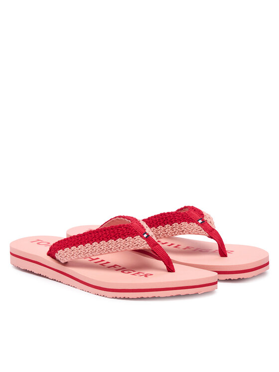 Tommy Hilfiger Tommy Hilfiger Σαγιονάρες CROCHET SUMMER SANDA FW0FW09417 Ροζ