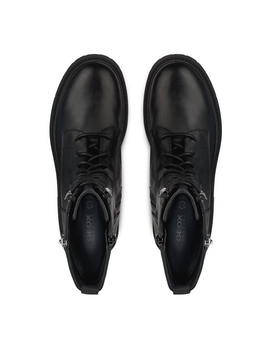 Geox Geox Schnürschuhe D Spherica Ec7 D36VDJ 00043 C9999 Schwarz