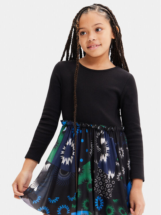 Desigual Desigual Sukienka codzienna 23WGVK06 Kolorowy Regular Fit