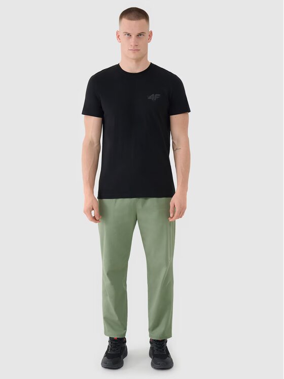 4F 4F T-Shirt 4FWSS25TTSHM1974-20S Czarny Regular Fit
