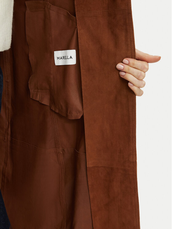 Marella Marella Kevad-sügis mantel Saletta 2623446061 Pruun Regular Fit