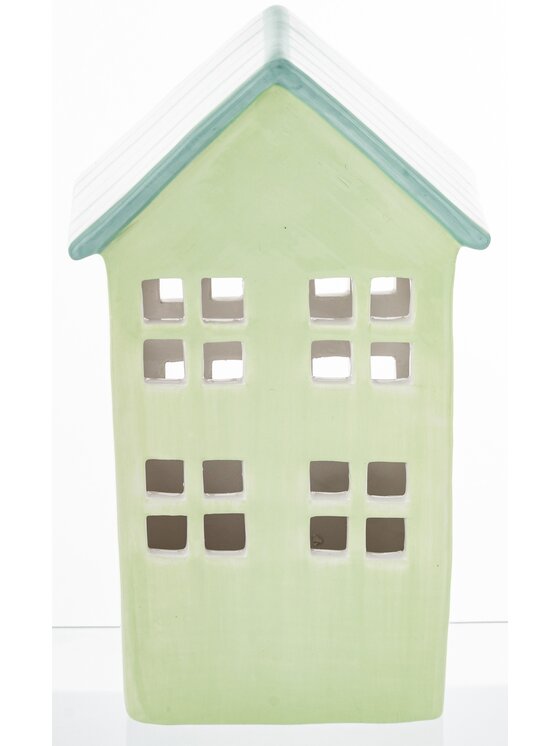 MIAhome MIAhome Lampion Ceramiczny domek GILLI-2 Zielony