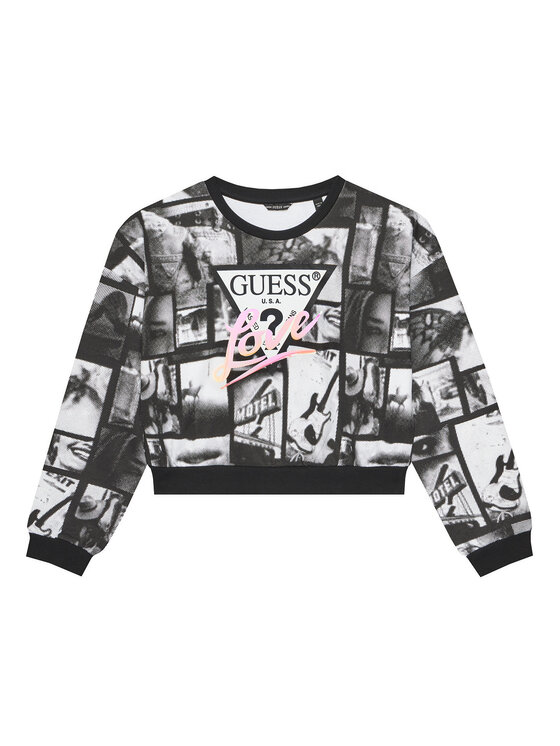 Guess Guess Μπλούζα J5YQ03 KA6R4 Μαύρο Oversize
