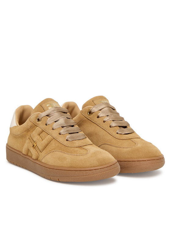 Elisabetta Franchi Elisabetta Franchi Sneakersy Low Cut Lace Up F4A9-E0340-0071 D Beżowy