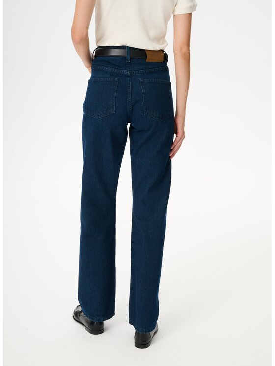 LEBRAND LEBRAND Jeansy Miro Granatowy Straight Leg