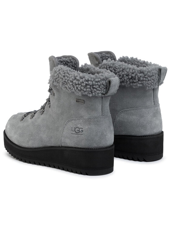 Ugg Botki W Birch Lace Up Shearling 1105312 Szary Modivo.pl