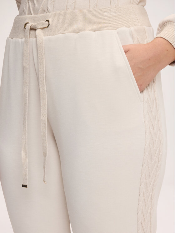 Fiorella Rubino Fiorella Rubino Pantaloni di tessuto P886L002548N002 Bianco Regular Fit