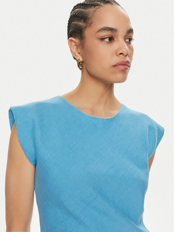 Marella Marella Sommerkleid Hidalgo 2413221192 Blau Regular Fit