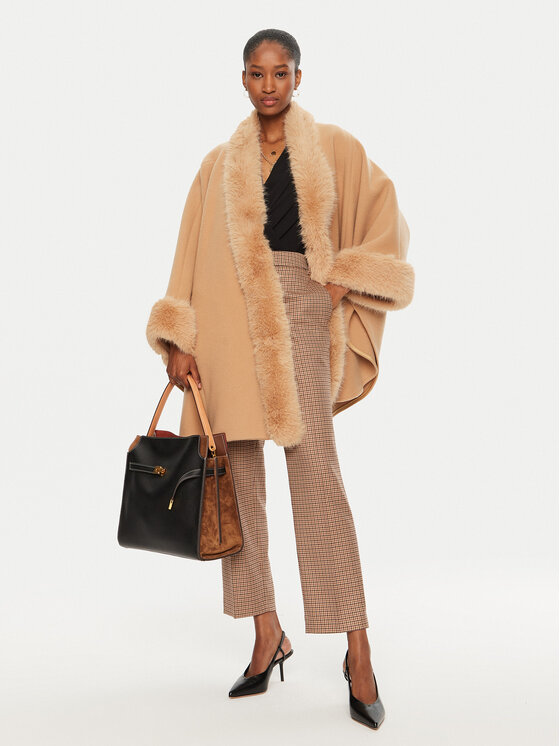 YES LONDON YES LONDON Cappotto di lana CD1193/ECO Marrone Regular Fit