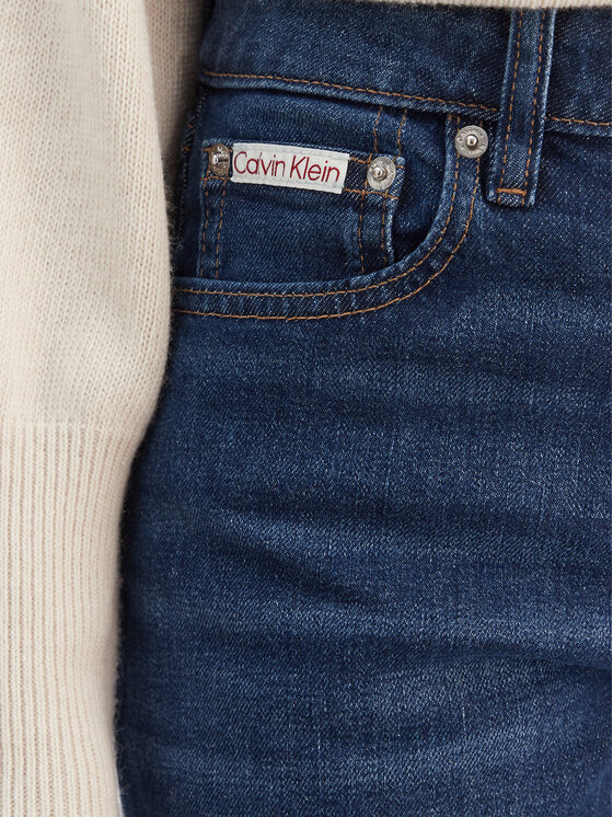 Calvin Klein Jeans Calvin Klein Jeans Farmer Mid Rise Slim Blue Orbit LV047C778G Kék Slim Fit