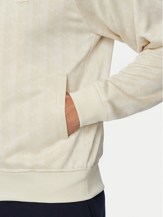 Lacoste Lacoste Суитшърт SH9775 Светлобежов Regular Fit