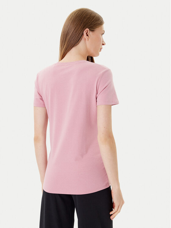 Guess Guess T-Shirt O5RI01 KBBU1 Różowy Regular Fit