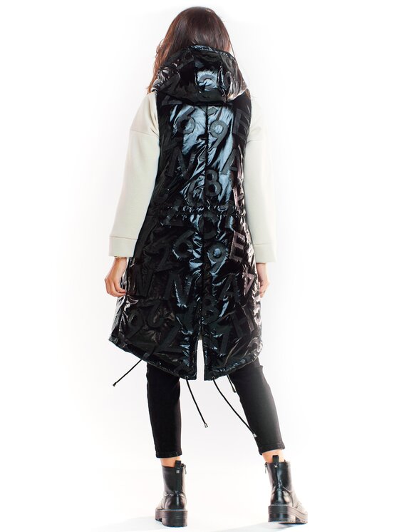 Awama Awama Bezrękawnik A332 Czarny Basic Fit