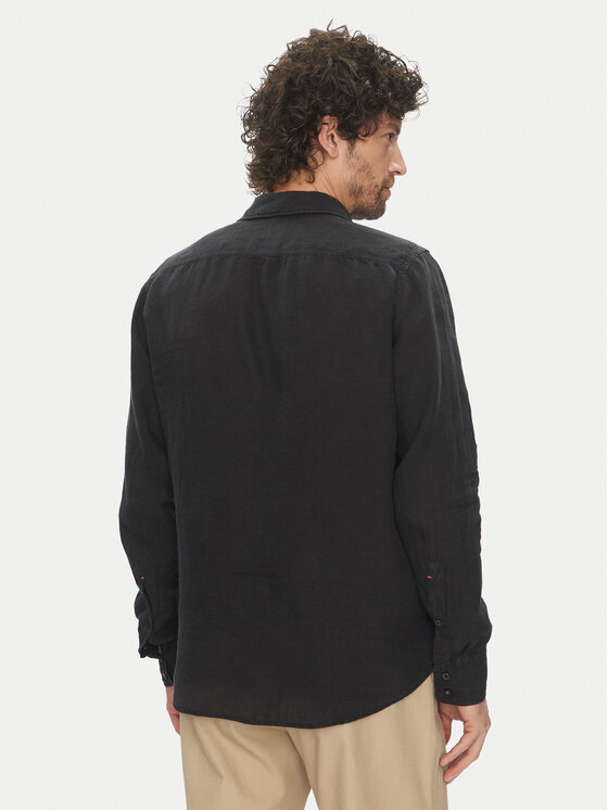 BOSS BOSS Marškiniai 50537381 Juoda Regular Fit