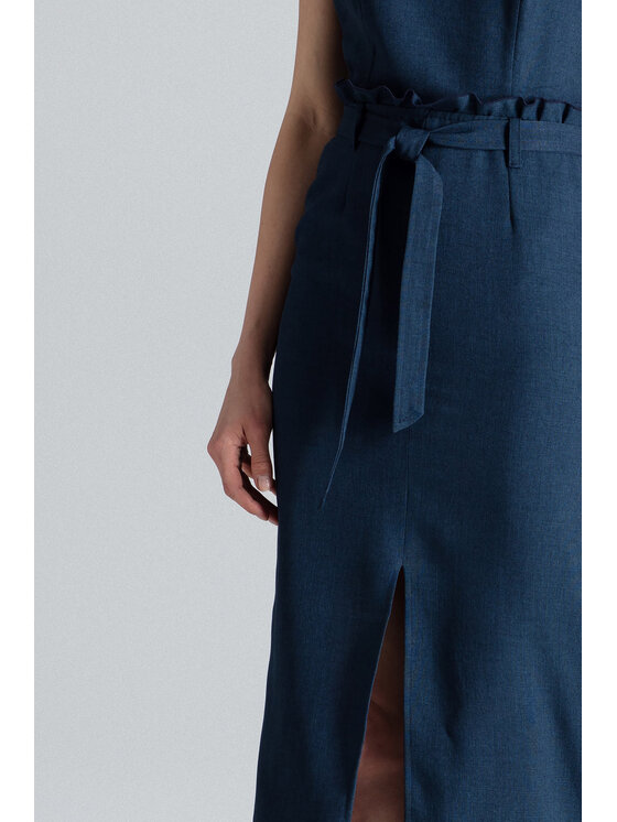 FIGL FIGL Šaty M633 Tmavomodrá Regular Fit