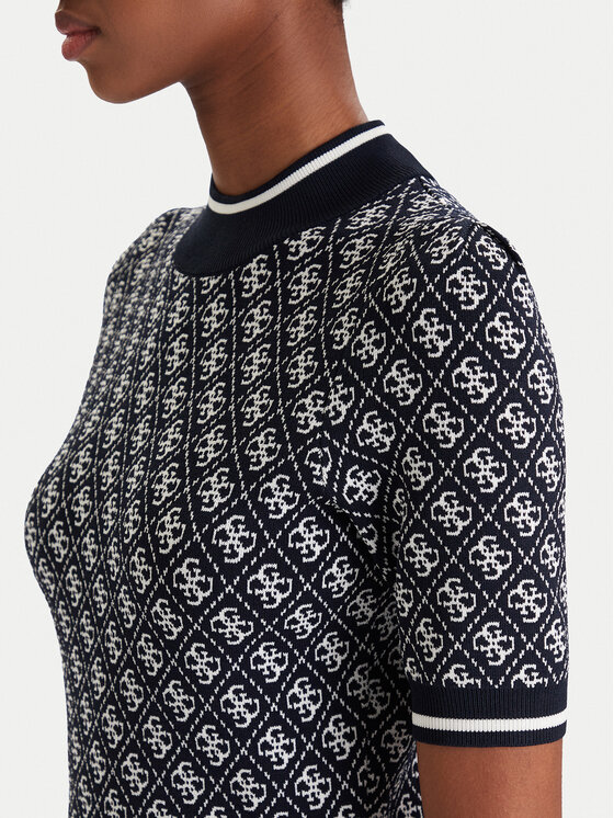 Guess Guess Trikotāžas kleita W3YK39 Z37K0 Tumši zils Regular Fit