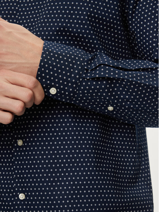 Tommy Hilfiger Tommy Hilfiger Πουκάμισο Circle MW0MW34649 Σκούρο μπλε Slim Fit