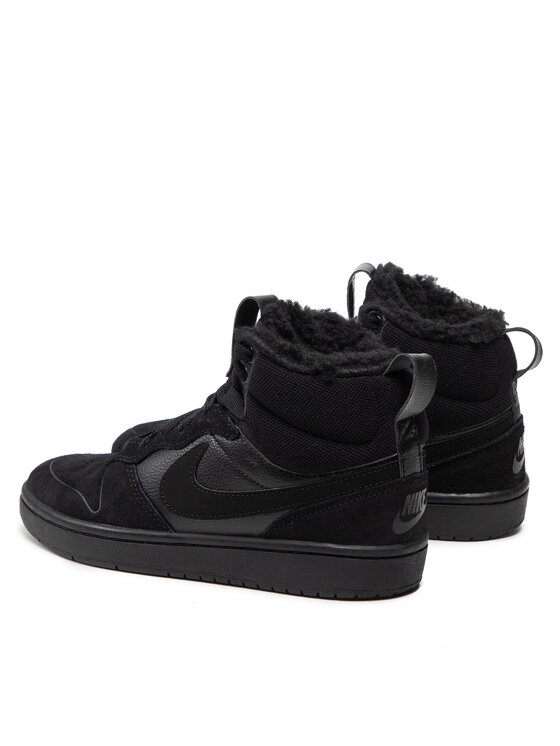 Nike Nike Sneakersy Court Borough Mid 2 Boot Bg CQ4023 001 Czarny