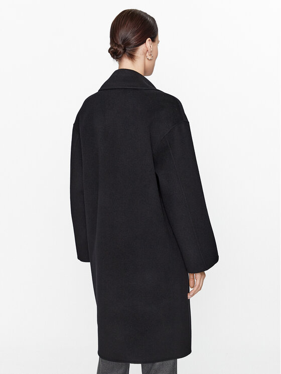 Marella Marella Cappotto di lana Nandina 2330160838200 Nero Regular Fit