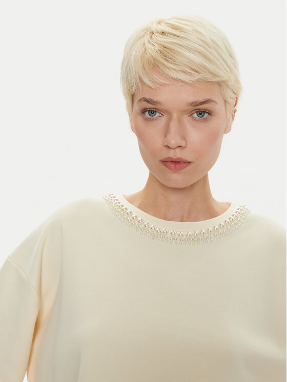 ViCOLO ViCOLO Halenka TS0598 Écru Regular Fit