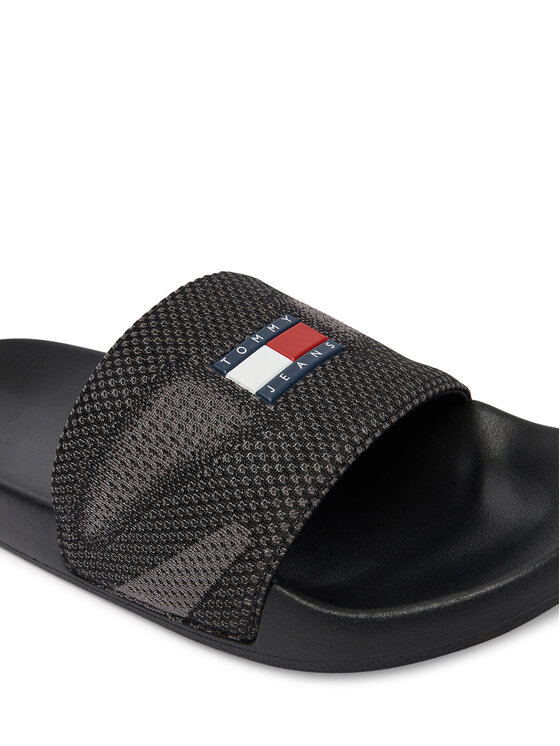 Tommy Jeans Tommy Jeans Šľapky EM0EM01697 Čierna