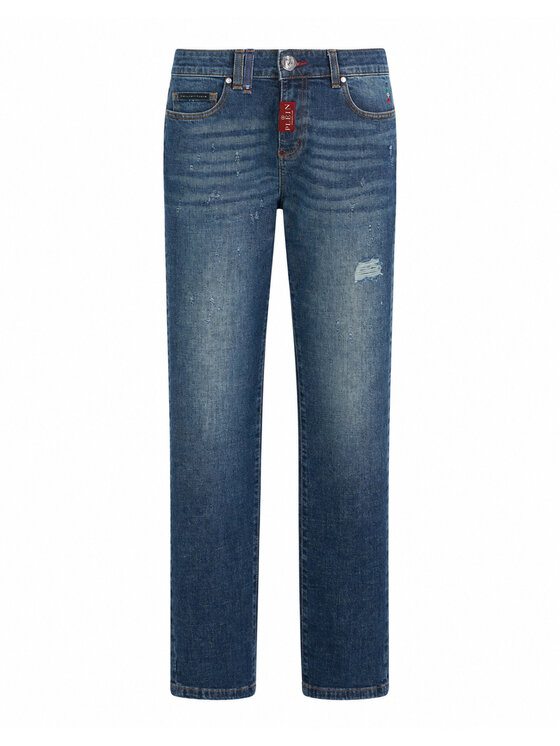 PHILIPP PLEIN PHILIPP PLEIN Jeansy 31788 Niebieski Straight Fit