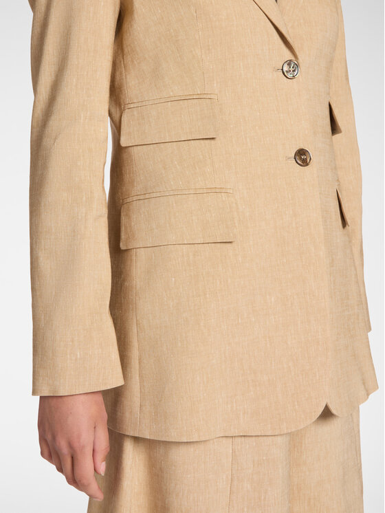Elena Mirò Elena Mirò Giacca da abito Q142P100086N012 Crema Regular Fit
