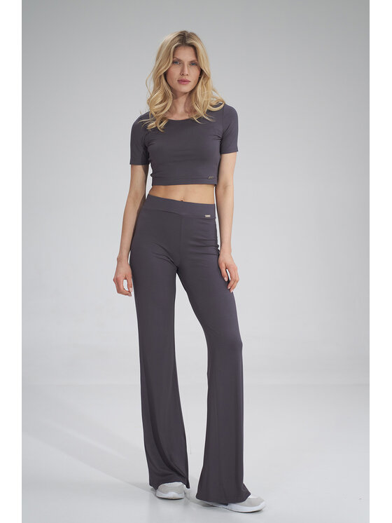 FIGL FIGL Blúzka M748 Sivá Regular Fit