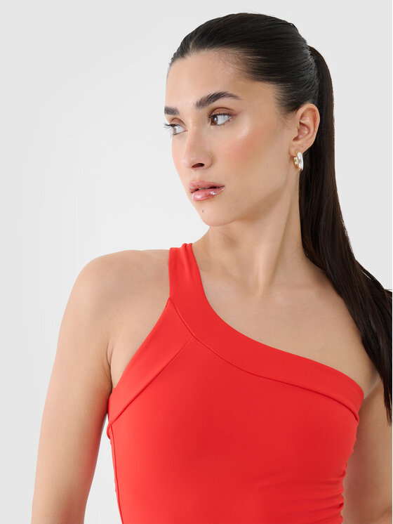 4F 4F Tank top INFLUENCER Czerwony Slim Fit