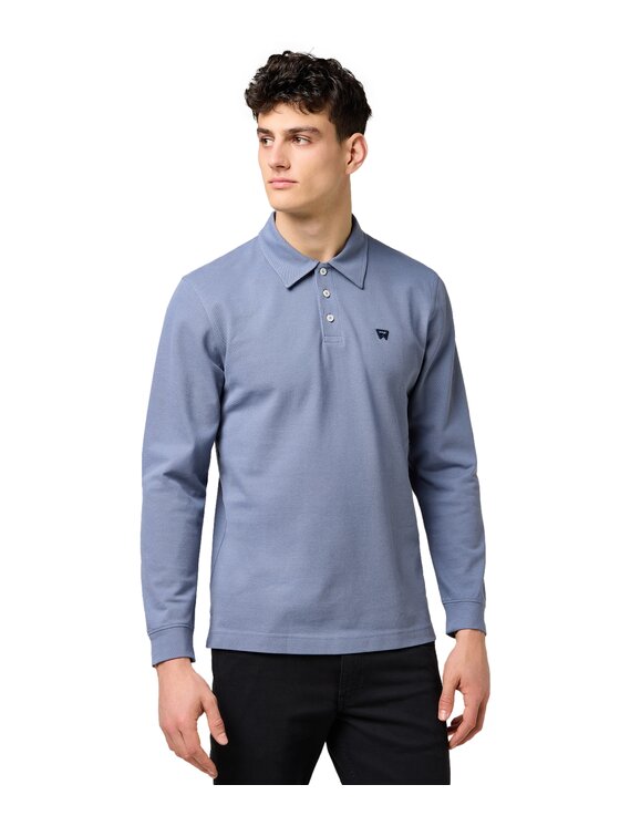 Wrangler Wrangler Polo 112371396 Niebieski Regular Fit