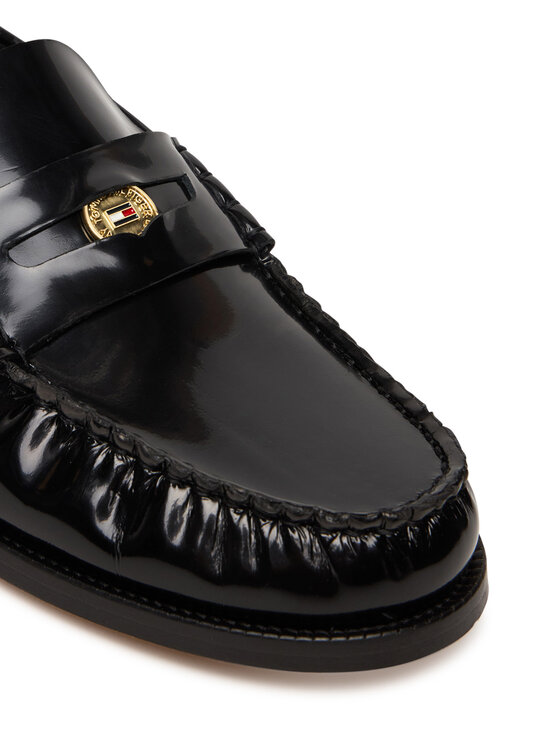 Tommy Hilfiger Tommy Hilfiger Mocasini Hilfiger Penny Abrasivato FW0FW09257 Negru