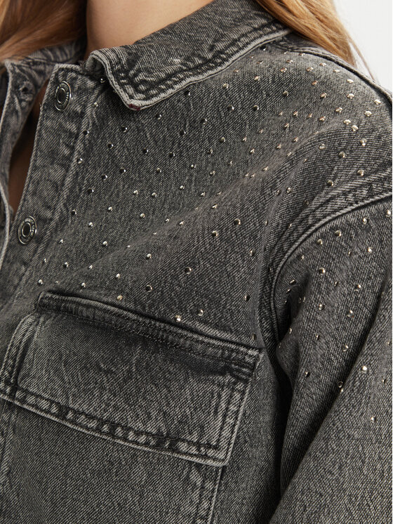 Vero Moda Vero Moda Jeansová bunda Ellas 10321886 Šedá Regular Fit