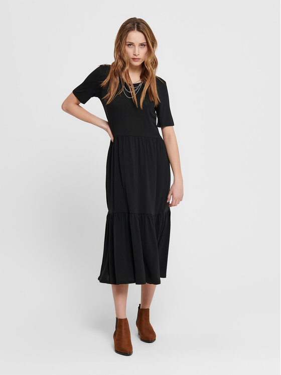 JDY Vestito da giorno Dalila 15195291 Nero Loose Fit, taglia : S