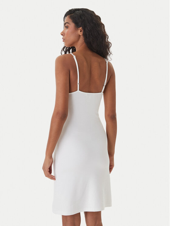 Tommy Jeans Tommy Jeans Kleid für den Alltag Linear DW0DW22338 Weiß Slim Fit