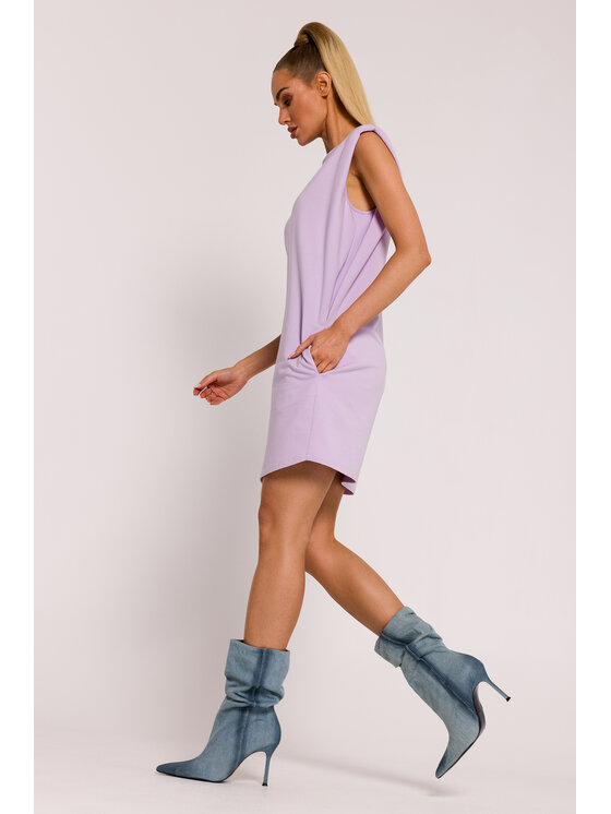 Made of Emotion Made of Emotion Letné šaty M789 Fialová Generous Fit