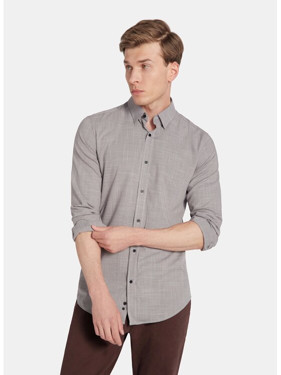 Pako Lorente Pako Lorente Koszula P25WF-1X-020 Brązowy Slim Fit