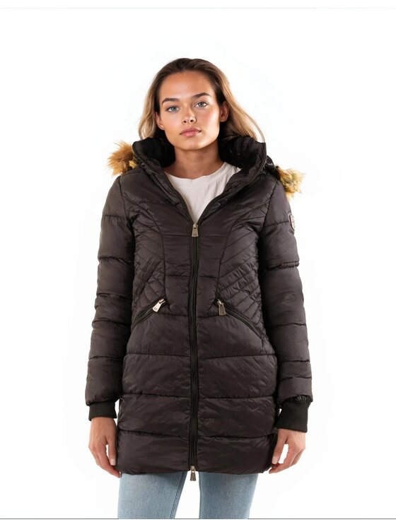 Geographical Norway Geographical Norway Kurtka puchowa WY4579F/GN-NOIR Czarny Regular Fit