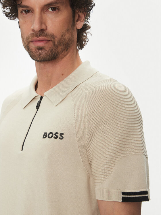 BOSS BOSS Polo majica K_Perform-Max_Pl 50537146 Bež Slim Fit