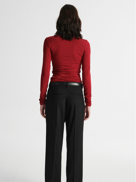 MARI PRETI MARI PRETI Bluzka LISARA Czerwony Slim Fit