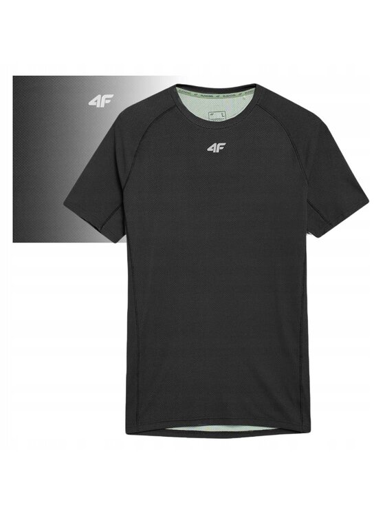 4F 4F T-Shirt TFTSM171 Czarny Comfortable Fit