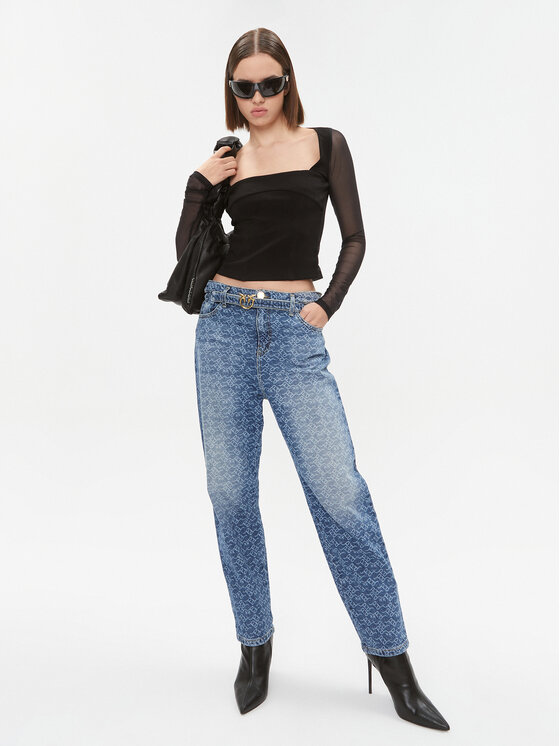 PINKO Pinko Bluse Soul 102564 A1EG Schwarz Regular Fit