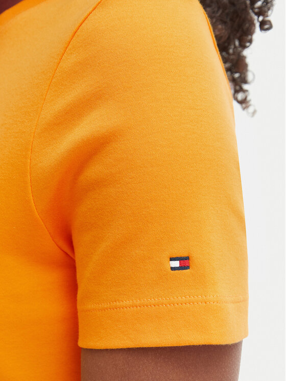 Tommy Hilfiger Tommy Hilfiger Φόρεμα καθημερινό WW0WW50825 Πορτοκαλί Regular Fit