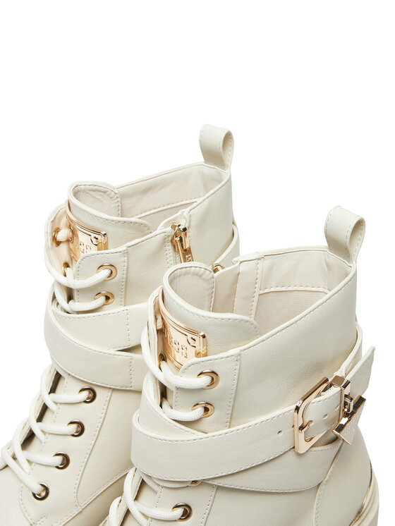 Guess Guess Stiefeletten Olsy FLFOLS ELE10 Écru