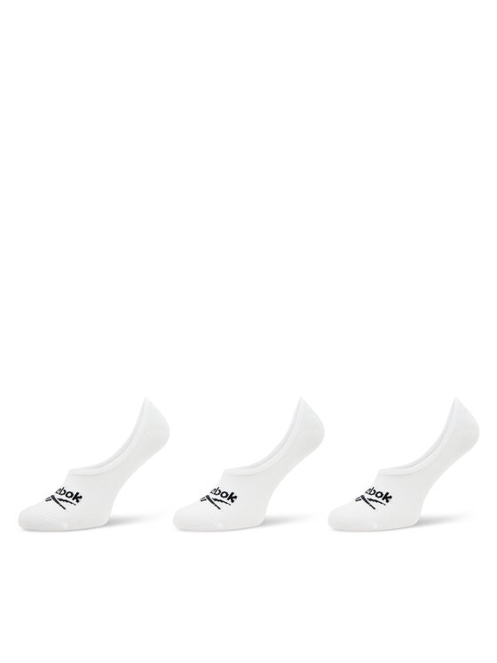 Reebok Súprava 3 párov krátkych ponožiek unisex R0351-SS24 (3-pack) Biela