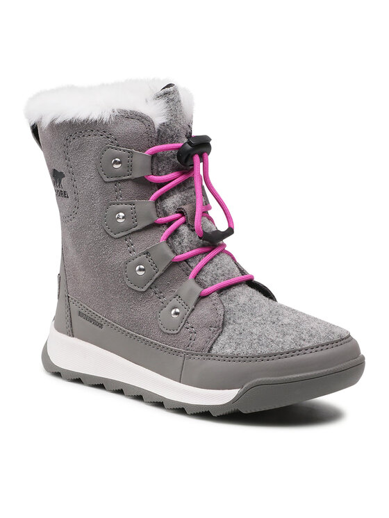 Sorel Sniego batai Youth Whitney II Joan Lace Up NY4571 Pilka Modivo.lt