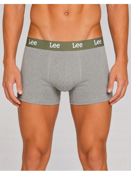 Lee Lee Bokserki Becket 3 Pack Organic Cotton Elastane Trunks Kolorowy
