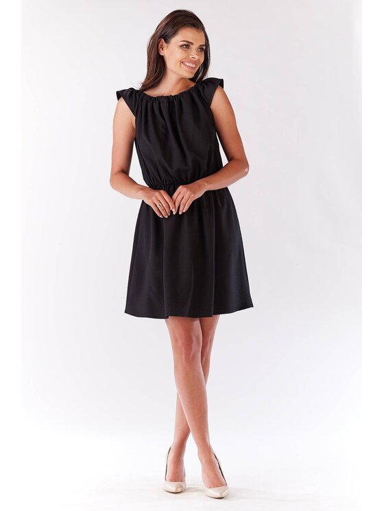 Infinite You Infinite You Sukienka letnia M136 Czarny Basic Fit