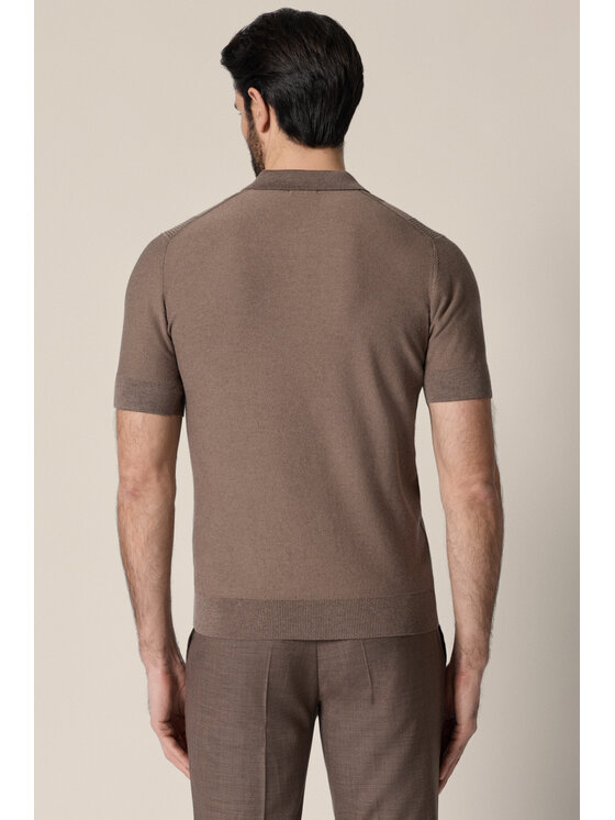 Lancerto Lancerto Polo Nino PO073126000022 Brązowy Regular Fit