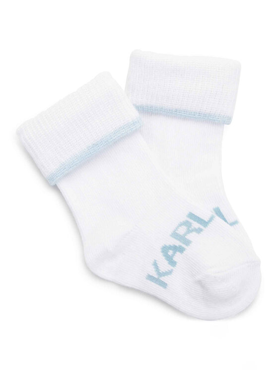 Karl Lagerfeld Kids Karl Lagerfeld Kids Set od 2 para dječjih visokih čarapa Z90047 Plava
